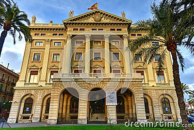 Military Government Building - Barcelona, Spain Editorial Stock Photo