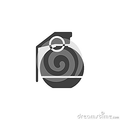 Military grenade vector icon Vector Illustration