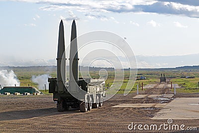 Iskander SS-26 Stone Editorial Stock Photo