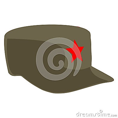 Military hat army invoking war revolution Stock Photo