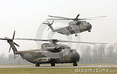 Military helicopters Editorial Stock Photo