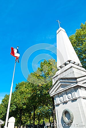 Military Memorial in Paris Stock Photo
