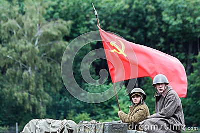 Military odyssey at Detling Kent Editorial Stock Photo