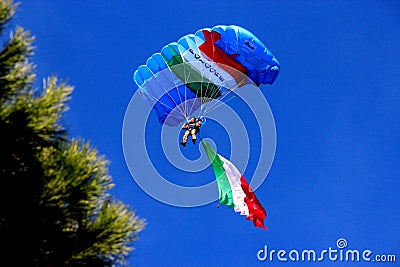 Military parachutist Editorial Stock Photo