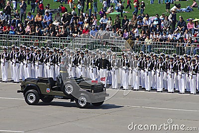 Military parade Editorial Stock Photo