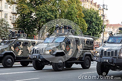 Military parade in Kyiv, Ukraine Editorial Stock Photo