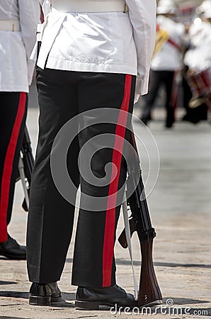 Malta - Military parade Editorial Stock Photo