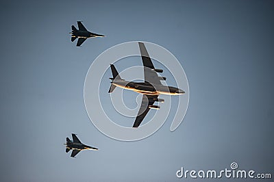 The military parade rehearsal in the center of Kyiv Editorial Stock Photo