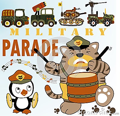 Military parade Vector Illustration