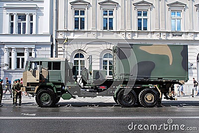 Military parade in Warsaw Editorial Stock Photo