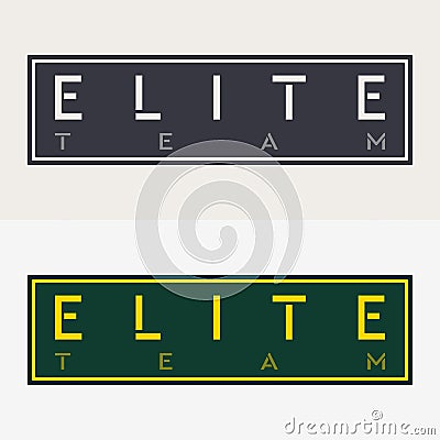 Military Patches. Army Badge. Emblem of Elite Team. Design Elements for Military Style Jackets Shirt and T-Shirts Vector Illustration