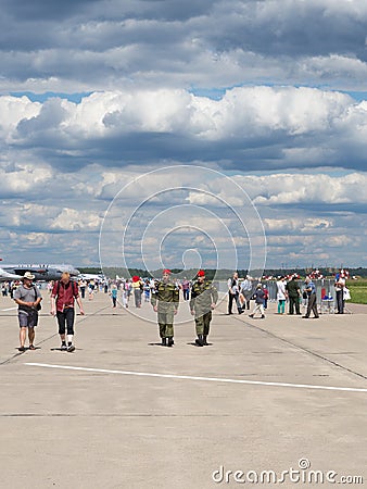 Military patrol Editorial Stock Photo