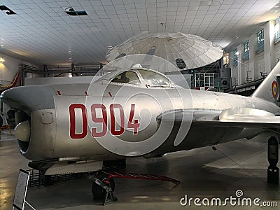 National Aviation Museum - Military plane Editorial Stock Photo