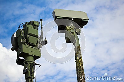 Military Radar Stock Photo