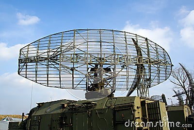 Military radar station Stock Photo