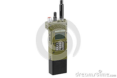 Military radio portable equipment, close view Stock Photo