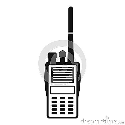 Military radio simple icon Vector Illustration