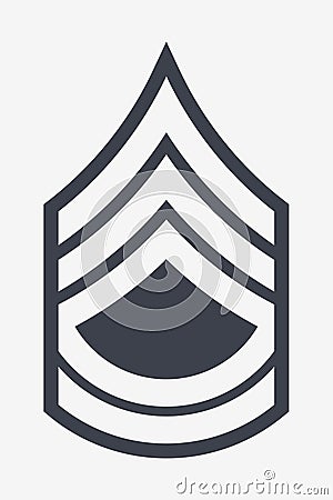 Military Ranks and Insignia. Stripes and Chevrons of Army Vector Illustration