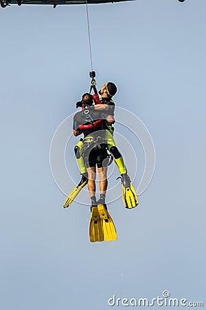 Military rescue diver Editorial Stock Photo