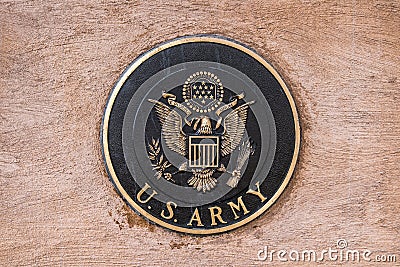 Military seal us army Editorial Stock Photo