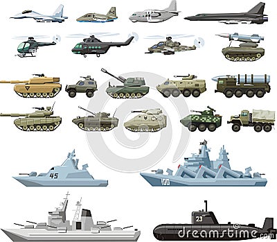 Military set Stock Photo