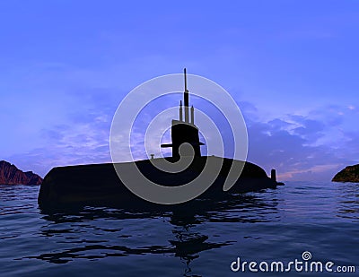 The military ship Stock Photo
