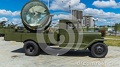 The military Soviet car of times of the Second World War Editorial Stock Photo