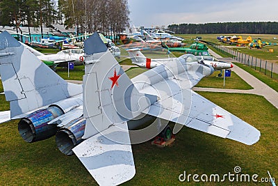 Military Soviet jet Editorial Stock Photo
