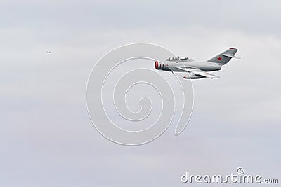 Military Soviet union aircraft MIG 15 Editorial Stock Photo