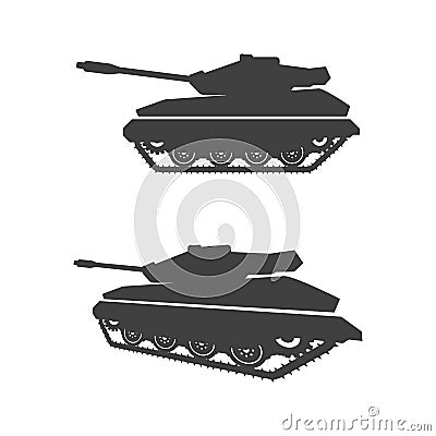 Military Tank icon vector illustration design Vector Illustration