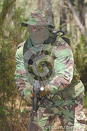 Military training combat Stock Photo