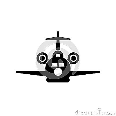 Military transportation plane icon vector Vector Illustration