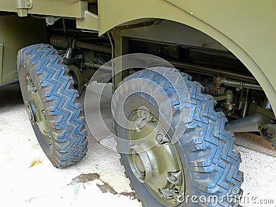 Military truck Saurer 8M front axles - 1943 Editorial Stock Photo
