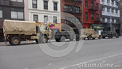 Military trucks Editorial Stock Photo