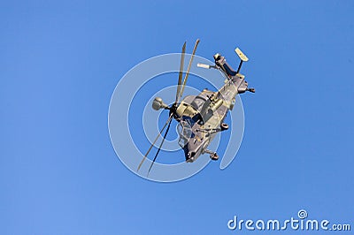 Military twin-engined attack helicopter Tiger, from Airbus Helicopters Editorial Stock Photo