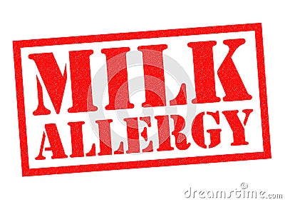 MILK ALLERGY Stock Photo