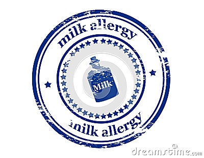 Milk allergy Vector Illustration