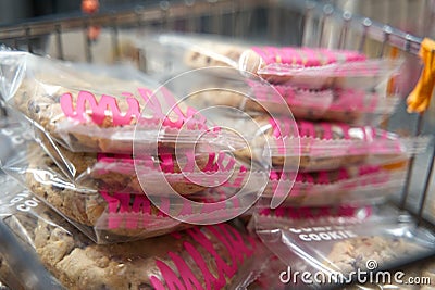 Milk Bar Cookies Ready for Sale Editorial Stock Photo