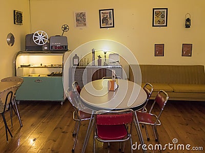 Milk Bar interior in Broken Hill, Australia Editorial Stock Photo