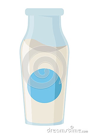 milk bottle fresh Vector Illustration