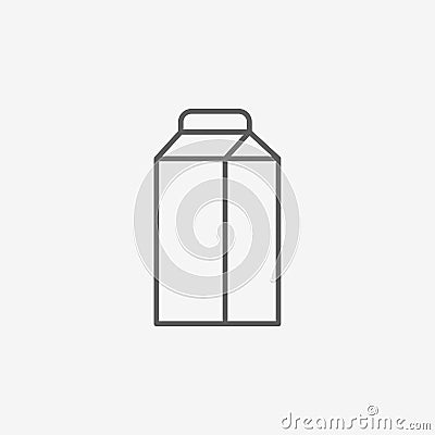 Milk box icon Vector Illustration