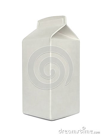 Milk carton pack template mockup Stock Photo