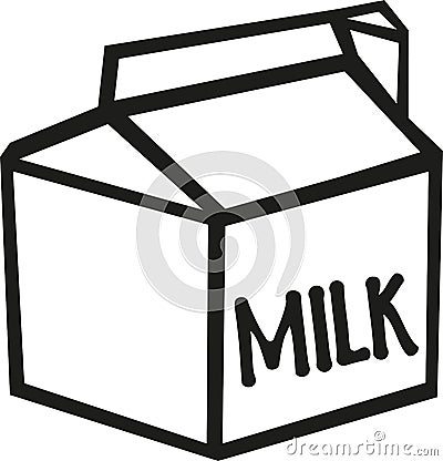Milk carton vector Vector Illustration