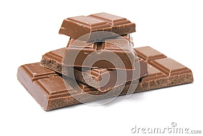 Milk chocolate Stock Photo