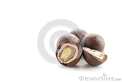 milk chocolate ball Stock Photo