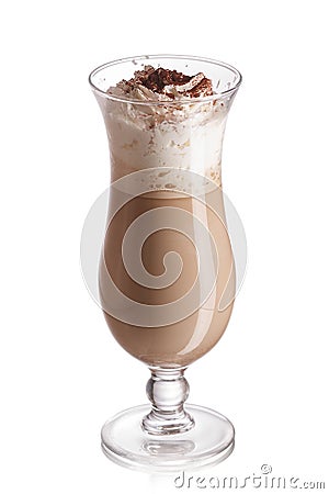 Milk and coffee cocktail Stock Photo