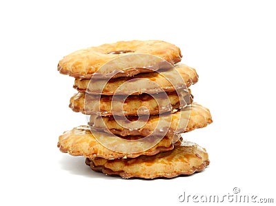 Milk cookies Stock Photo