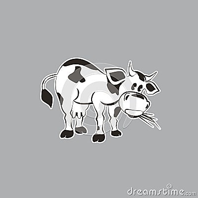 Milk cow concept Vector Illustration