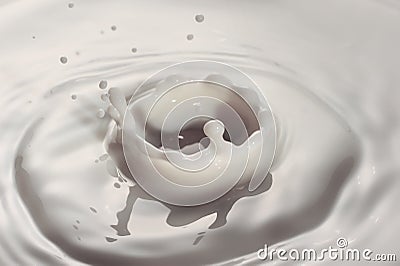 Milk drop Stock Photo