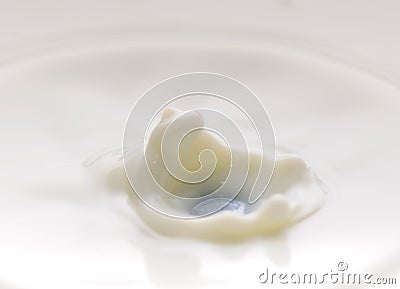 Milk drop Stock Photo